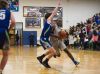 Robert E. Lee's Tyrese Haliburton drives against a Hawthorn Magic player Monday.