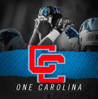 CCHS was one of many Carolina High Schools and Colleges to be represented in the #OneCarolina movement in support of the Panthers. Photo Credit: Carolina Panthers News