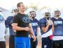 Offensive coordinator and former Arizona Cardinals quarterback Max Hall at football practice at American Leadership Academy High in Queen Creek on Wednesday, November 4, 2015.