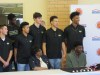 Josh Jackson awaits his jersey presentation with his teammates (Photo: McDonald's All American Game)