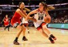 West player Sabrina Ionescu (20) dribbles the ball against Lindsey Corsaro during McDonald's All American Game (Photo: Mike DiNovo, USA TODAY Sports) 