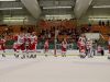 Members of the Prowlers salute the home crowd Sunday, April 3, during the Prowlers final regular season home game at McMorran Arena this season.