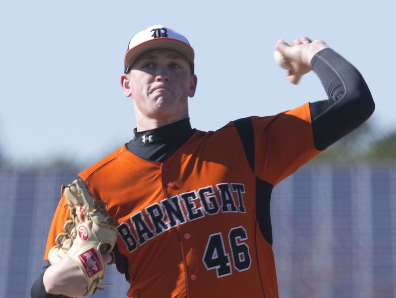 Barnegat’s Jason Groome fired a no-hitter and struck out 19 Monday afternoon against Central Regional (Photo: Doug Hood, Gannett New Jersey)