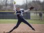 Marysville's Paige Ameel throws a pitch during a softball game Tuesday, April 19, 2016 at Marysville High School.