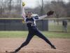 Marysville's Paige Ameel throws a pitch during a softball game Tuesday, April 19, 2016 at Marysville High School.