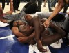 Oak Hill (Mouth of Wilson, Va.) players surround Khadim Sy (on ground) after his tip-in gave the Warriors a 62-60 overtime defeat of La Lumiere (La Porte, Ind.) in the championship of the DICK'S Sporting Goods High School Nationals. (Photo: Andy Marlin, USA Today Sports Images).