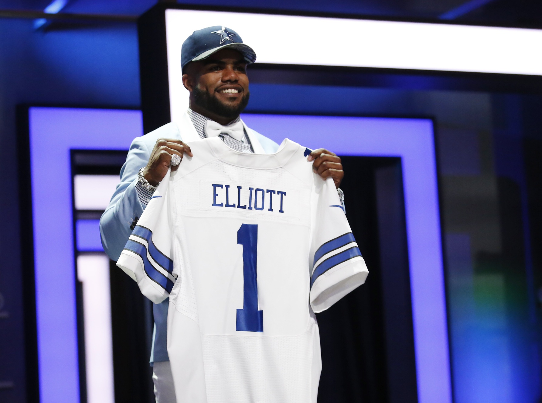 Ezekiel Elliott, the No. 4 overall pick in the NFL Draft, played three sports in high school. (Tamil Krzaczynski, USA TODAY Sports)