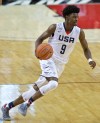 USA's Josh Jackson drives to the basket in the first half of the Nike Hoop Summit (Photo: Craig Mitchelldyer, USA TODAY Sports) 