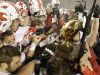 Members of the Kimberly football celebrate their victory over Arrowhead in last season's WIAA Division 1 state championship game at Camp Randall Stadium in Madison. The Papermakers will enter the 2016 season on a 42-game winning streak and seeking their fourth straight state title.