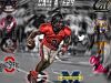 A photo edit made by Hayes Fawcett of Clinton's Cam Akers.