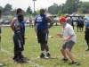 Maryland assistant head coach Pete Lembo gives DeMatha (Hyattsville, Md.) offensive lineman Joshua Contee instruction at the Sound Mind, Sound Body Football Academy in Burtonsville, Md. (Photo: Jim Halley, USA TODAY Sports).