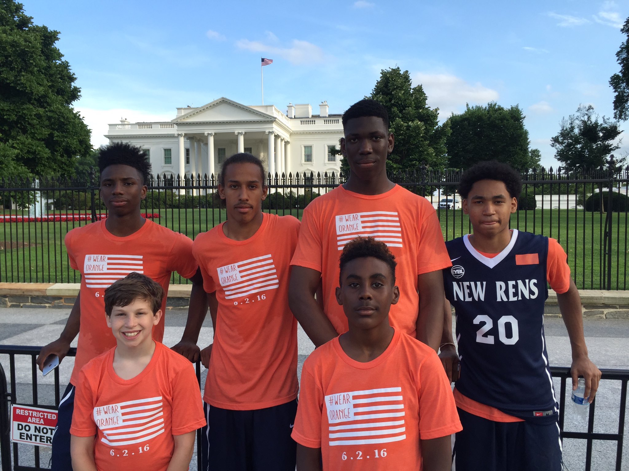 NY RENS players were honored at the White House. (Photo: NY RENS)