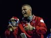 St. Clair coach Bill Nesbitt yells to players from the sidelines during a football game October 3, 2014 at St. Clair High School.