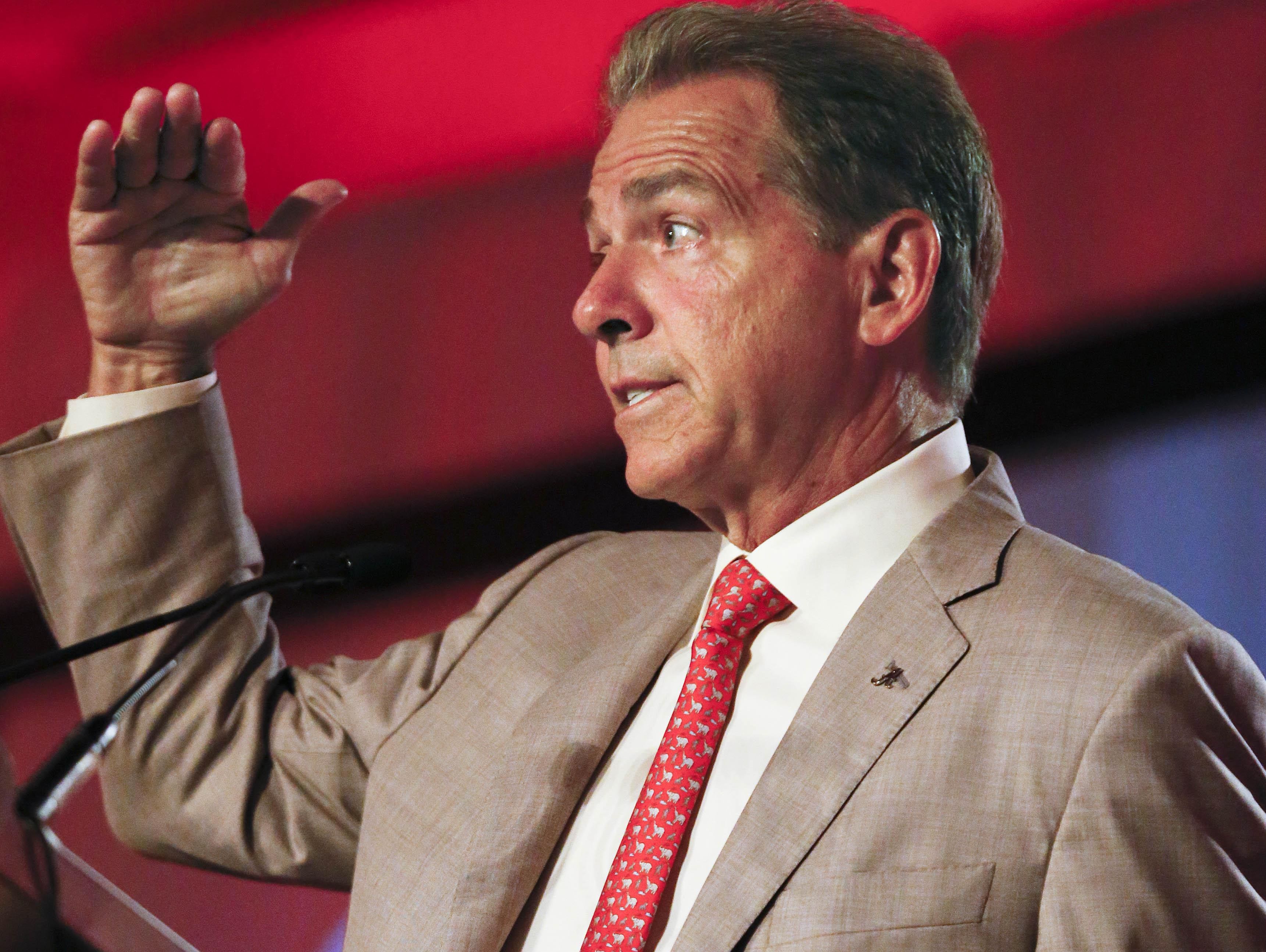 Dictator Nick Saban indeed better off staying in school instead of