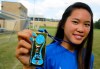Floyd Central's Grace Fitzgerald won a gold medal competing with the USA women's team at the World Deaf Football (soccer) Championships. USA defeated Russia 3-0 in Italy. July 13, 2016