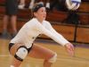 R.E. Lee's Meghan Wood bumps the ball during Tuesday night's game against Buffalo Gap at R.E. Lee in Staunton on Aug. 30, 2016.