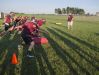 Deckerville's players run through drills Wednesday, Aug. 10, 2016 at Deckerville High School.