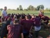Deckerville Coach Bill Brown talks to his players Wednesday, Aug. 10, 2016 at Deckerville High School.