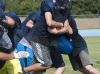 Yale's Andrew Phillips runs the ball Aug. 11 during their football practice at Yale High School.
