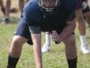 Yale's Joe Cowhy (SP?) snaps the ball to Cade Smeznik Thursday, Aug. 11, 2016 during their football practice at Yale High School.