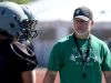 Head Coach Shawn Stanley talks to his players during football practice at West Salem High School. (Photo: Anna Reed, Statesman Journal)