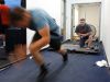 Matt Tauber, right, runs high school and college athletes through a work out at LIFT on the campus of SUNY Purchase in Purchase on Tuesday, June 7, 2016.