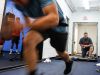 Matt Tauber, right, runs high school and college athletes through a work out at LIFT on the campus of SUNY Purchase in Purchase on Tuesday, June 07, 2016.
