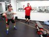 Strength and fitness training becomes more important as teens begin to play at a more competitive level. High school and college athletes work out LIFT on the campus of SUNY Purchase in Purchase on Tuesday, June 07, 2016.
