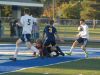 Port Huron Northern's Jeremy Sayers collides with Marysville goalkeeper Brett Robinson in the first half of the Vikings 2-1 win on Sept. 14, 2016.