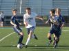 Marysville's Alex Chitwood dribbles the ball through traffic in the first half of the Vikings 2-1 win on Sept. 14, 2016.