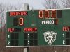 Brewster High School scoreboard.