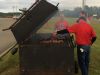 Hamburgers are grilled before the fans arrive at the Creek Wood vs. Hillwood game on Friday, Sept. 30 2016.