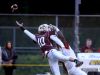 Scarsdale free safety Thomas Jacobson breaks up a pass intended for North Rockland's Jayden Cook during their game at Scarsdale High School on Friday. Scarsdale defeated North Rockland 31-7.