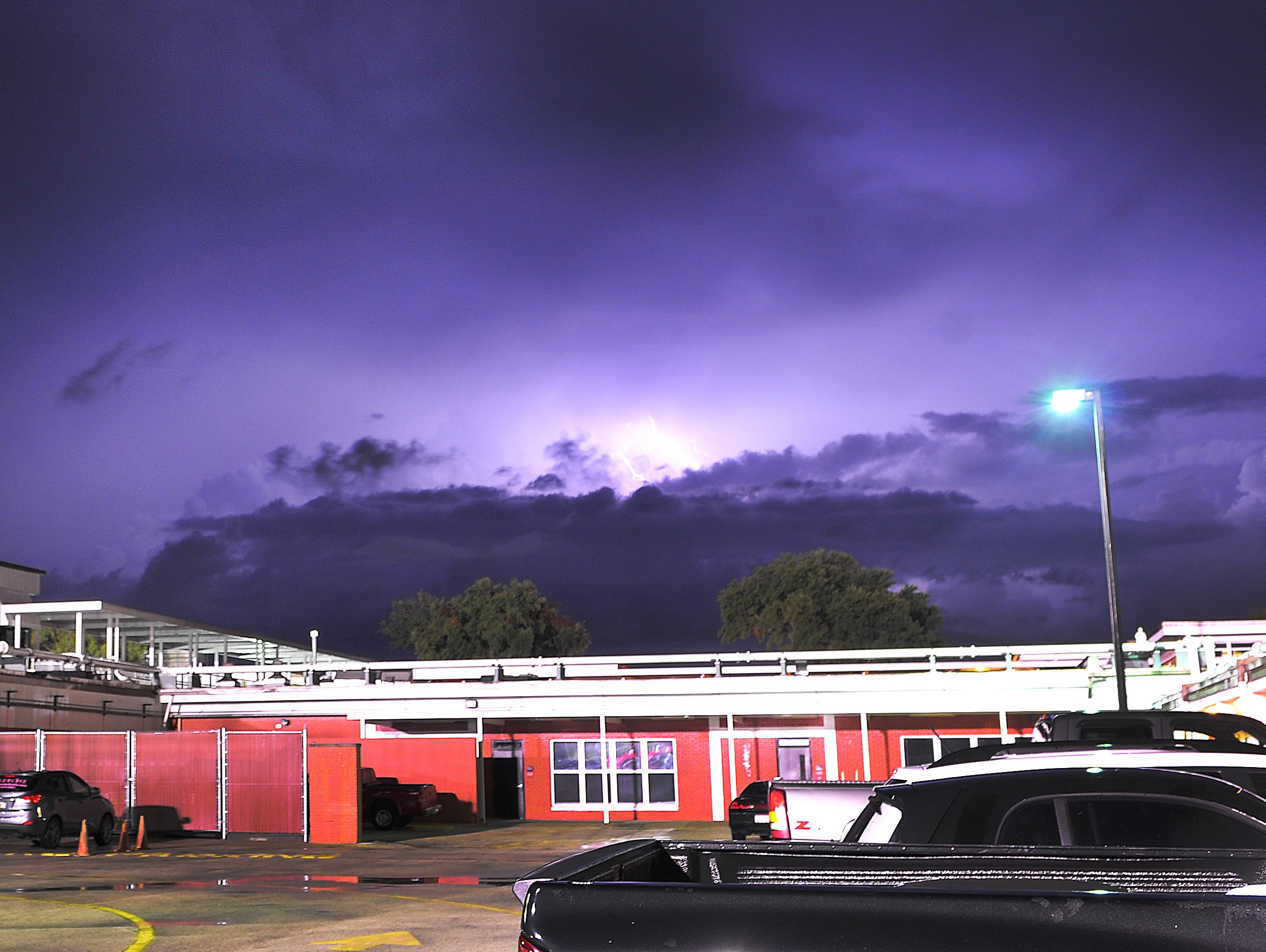 Powerful thunderstorms roll through Brevard County Friday night delaying many High football games like Palm Bay vs Titusville held at Palm Bay High School.