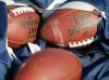 Desert Chapel footballs are set out during the Eagles' first practice in pads on Thursday morning, August 27, 2009 in Palm Springs. Crystal Chatham, The Desert Sun