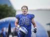 Walled Lake Western's Robert Hudson before his team game against Northville on Monday, September 9, 2016, at Warriors Stadium in Walled Lake, MI.