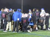 No. 4 DeMatha Catholic (Hyattsville, Md.) huddles after its 14-13 defeat of No. 22 St. John's College (Washington, D.C.) on Friday. (Photo: Jim Halley/USA TODAY Sports).