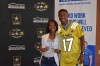 Jamire Calvin's American Family Insurance Dream Champion award was presented to his mother, Jamire Calvin’s mother, Yana Johnson (Photo: Army All-American Bowl)