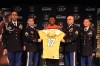 Darnay Holmes is presented with his U.S. Army All-American Bowl jersey (Photo: Army All-American Bowl)