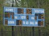 Blind Brook High School scoreboard.