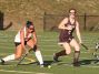 Clarkstown South's Paige Danehy, right, guards Mamaroneck's Annie O'Neill during their game at Mamaroneck High School on Tuesday.