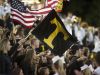 Tuscola fans waive flags during Thursday night's 42-6 win over Brevard in Waynesville.