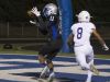McQueen receiver Jaydon Gold catches a touchdown pass in front of Spanish Springs defender Isaac Ruiz in the first half of their football game played at McQueen High School on Friday, September 30, 2016.