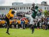 Detroit Cass Tech's WR Donovan Parker catches a touchdown against Detroit King in the second half Saturday, Oct. 1, 2016, in Detroit.