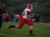 Riverheads' Harrison Schaefer carries the ball to a first down during the game at Buffalo Gap on Saturday, Oct. 1, 2016.