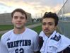 Ben Babcock, 15, and Miguel Camilo Lopez, 17, are players on the World of Inquiry School 58 soccer team.