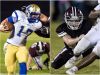 Wilson Central quarterback Blake Meadors (left) and Franklin middle linebacker Harrison Brown (right).