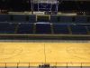 TSU's men's and women's basketball teams will start the season playing on a temporary court with no signage after their regular court was ruined by rain, which came through a hole in Gentry Center created after a lightning strike.