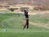 Desert Hills' Will Stewart hits off the tees during the 3A state tournament at Soldier Hollow on Thursday.