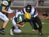 Parkway's Cordarius Moore sacks Capt. Shreve quarterback Lucas Grubbduring their District 1-5A game at Lee Hedges Stadium.